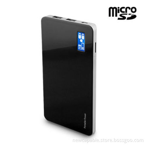 8,000mAh Power Bank with T-Flash Card Reader Function